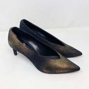 Jigsaw London Gold Dust pointed Pump 37